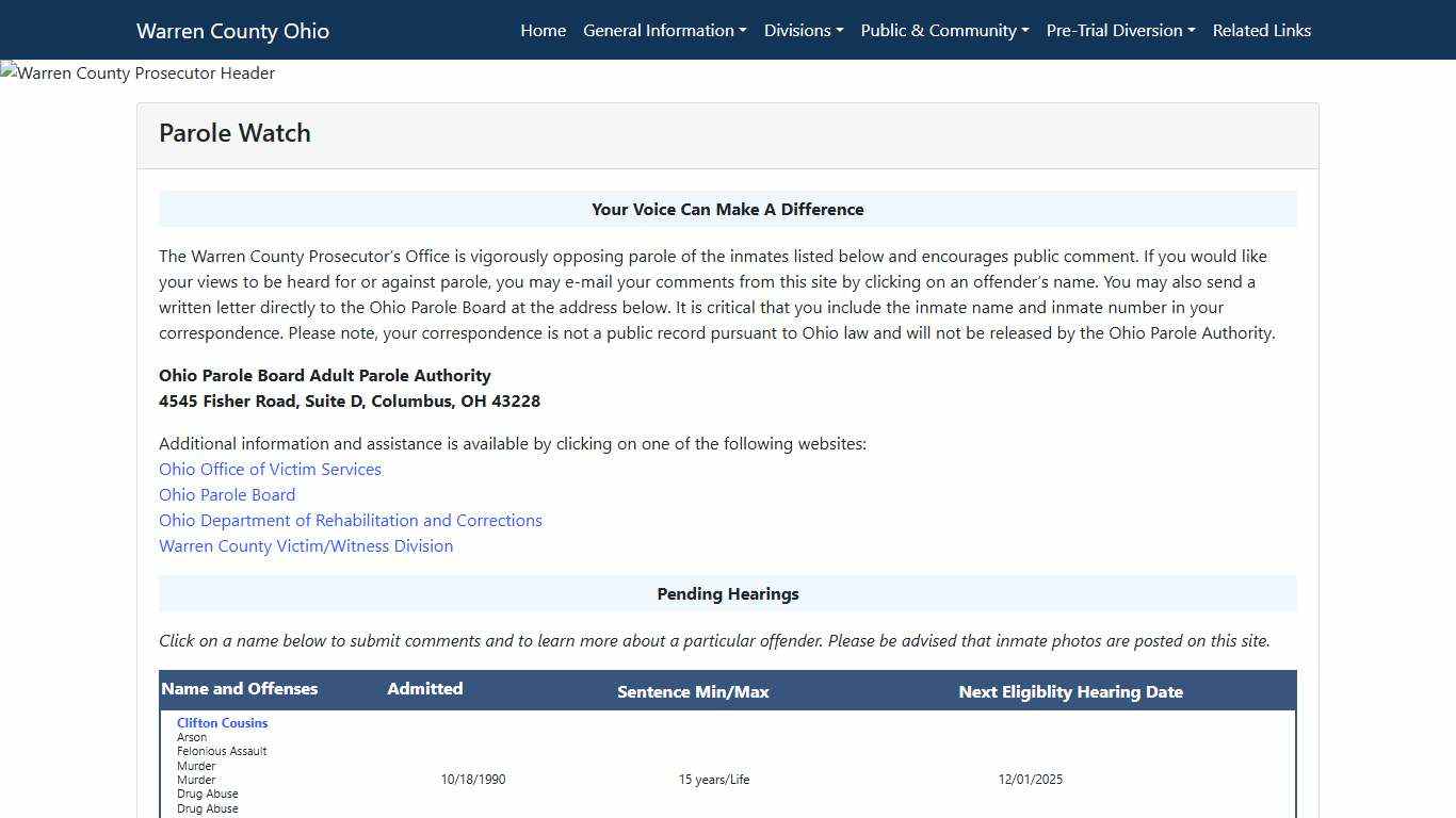 Warren County Prosecutor